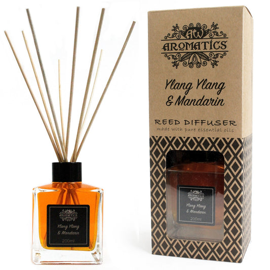 Ylang Ylang & Mandarin Essential Oil Reed Diffuser 200ml - Starlit Wisdom