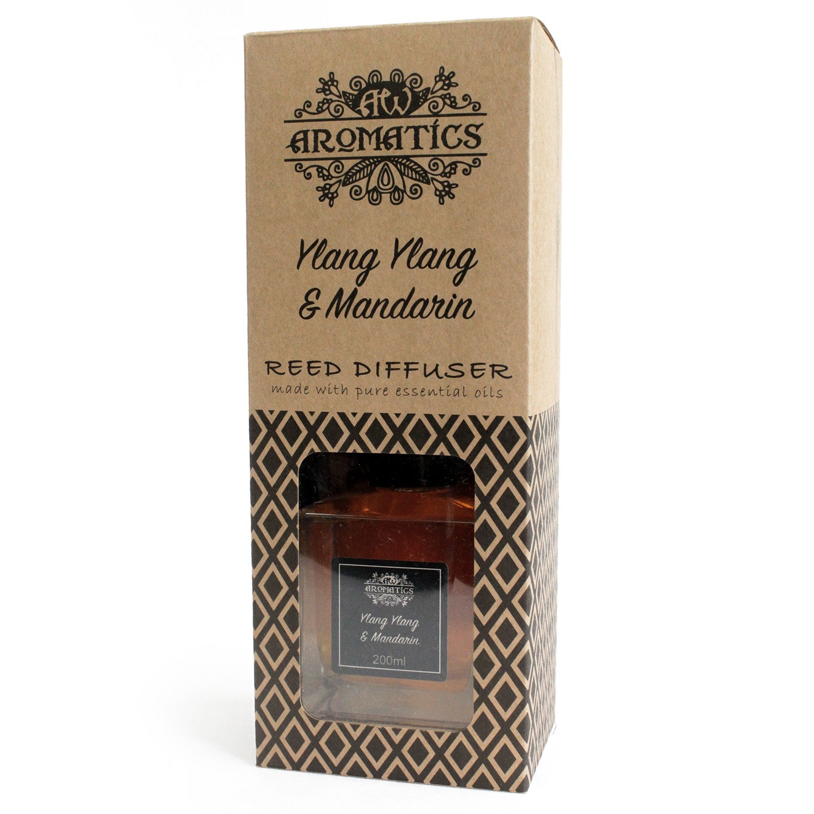 Ylang Ylang & Mandarin Essential Oil Reed Diffuser 200ml - Starlit Wisdom