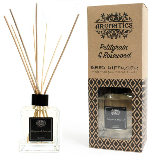 Petitgrain & Rosewood Essential Oil Reed Diffuser 200ml - Starlit Wisdom