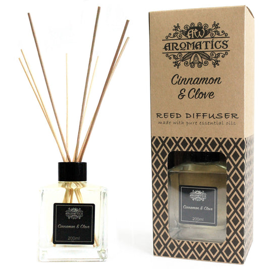 Cinnamon & Clove Essential Oil Reed Diffuser 200ml - Starlit Wisdom