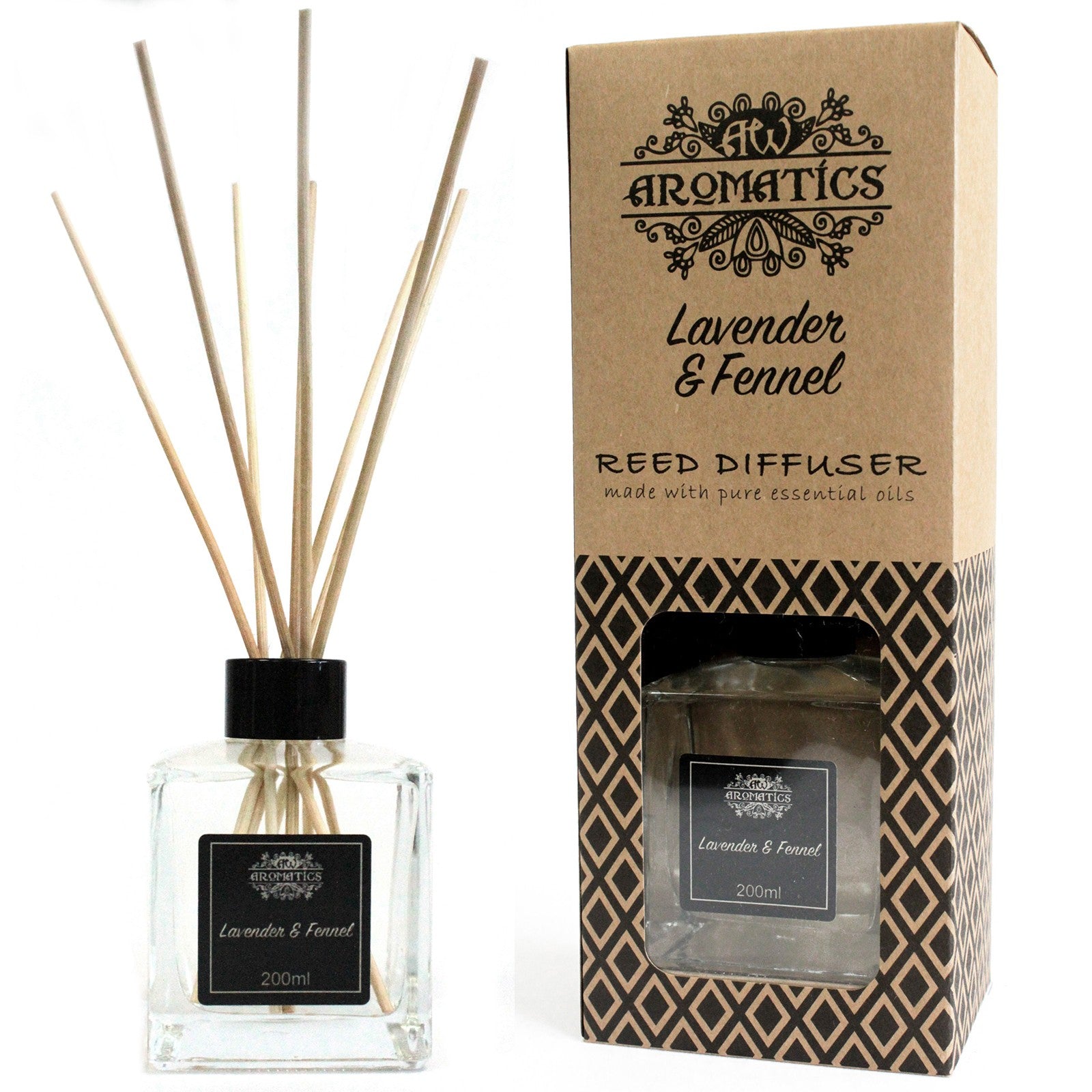 Lavender & Fennel Essential Oil Reed Diffuser 200ml - Starlit Wisdom