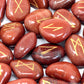 Red Jasper Stone Celtic Runes Set