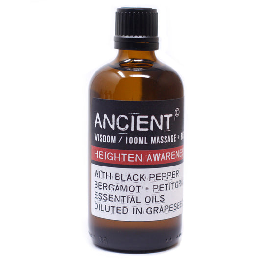 Massage & Bath Oil - Heighten Awareness - 100ml - Starlit Wisdom