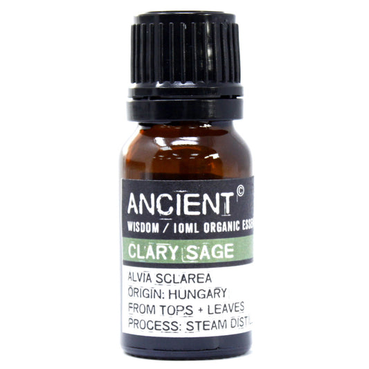 Organic Clary Sage Essential Oil 10ml - Starlit Wisdom