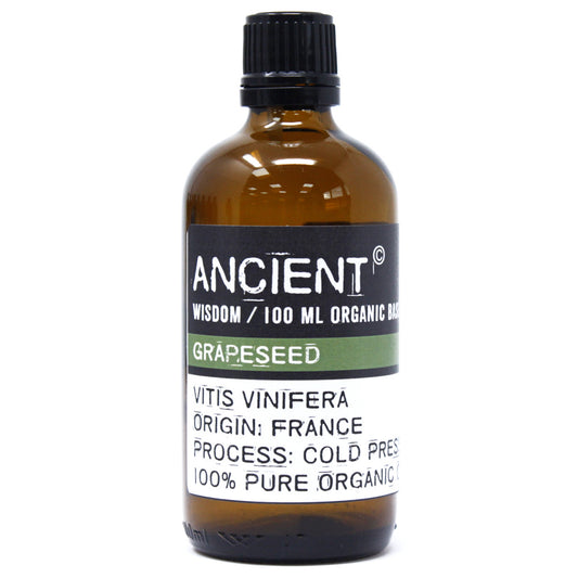 Organic Grapeseed Base Oil - 100ml - Starlit Wisdom