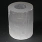 Selenite Cylinder Candle Holder - 10 cm - Starlit Wisdom