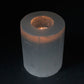 Selenite Cylinder Candle Holder - 10 cm - Starlit Wisdom