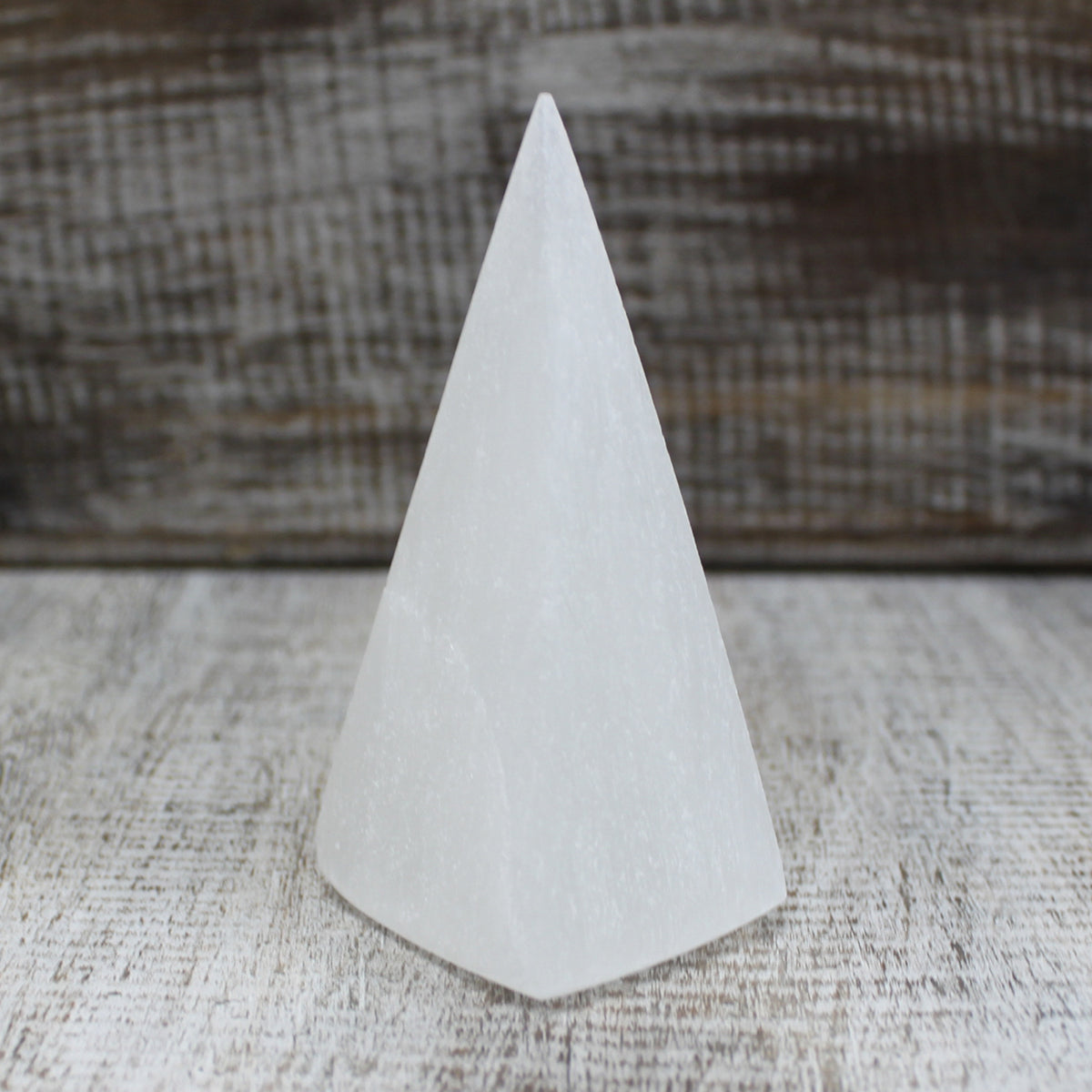 Crystal Selenite Pyramid - 10 cm - Starlit Wisdom