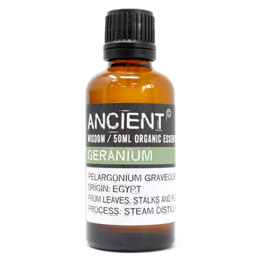 Organic Geranium Essential Oil 50ml - Starlit Wisdom