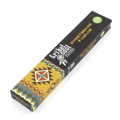 Tribal Soul Incense Sticks- Sweet Grass + Cedar - Starlit Wisdom