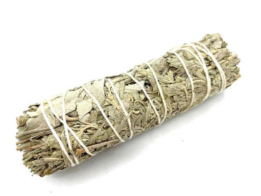 Smudge Stick - White Sage & Blue Sage - Starlit Wisdom