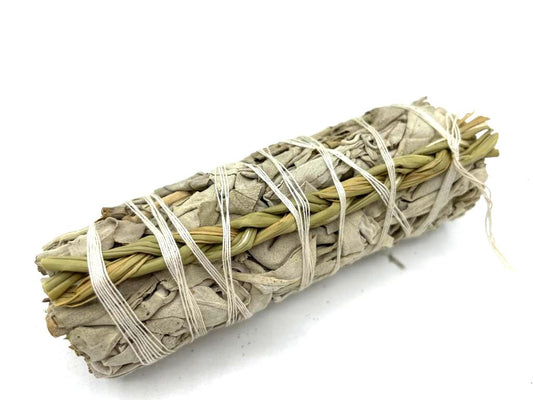 Smudge Stick - White Sage & Sweetgrass - Starlit Wisdom