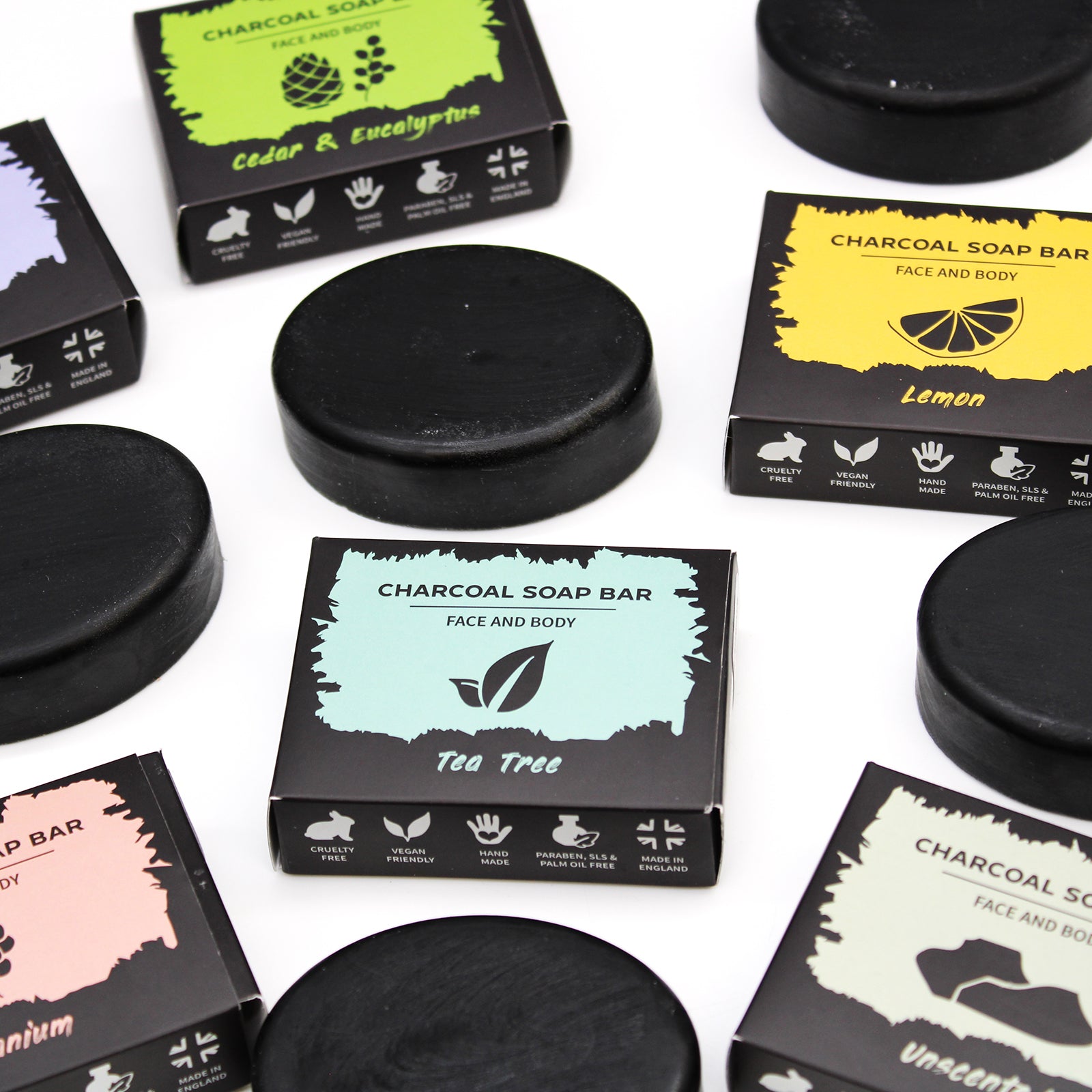 Charcoal Soap 85g - Geranium - Starlit Wisdom