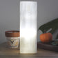 Selenite Block Lamp 25cm - Engraved Chakra Lamp - Starlit Wisdom