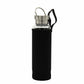 glass water bottle with sleeve