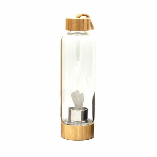 crystal glass water bottle