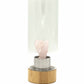 Rose quartz crystal water bottle