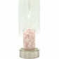 rose quartz crystal water bottle