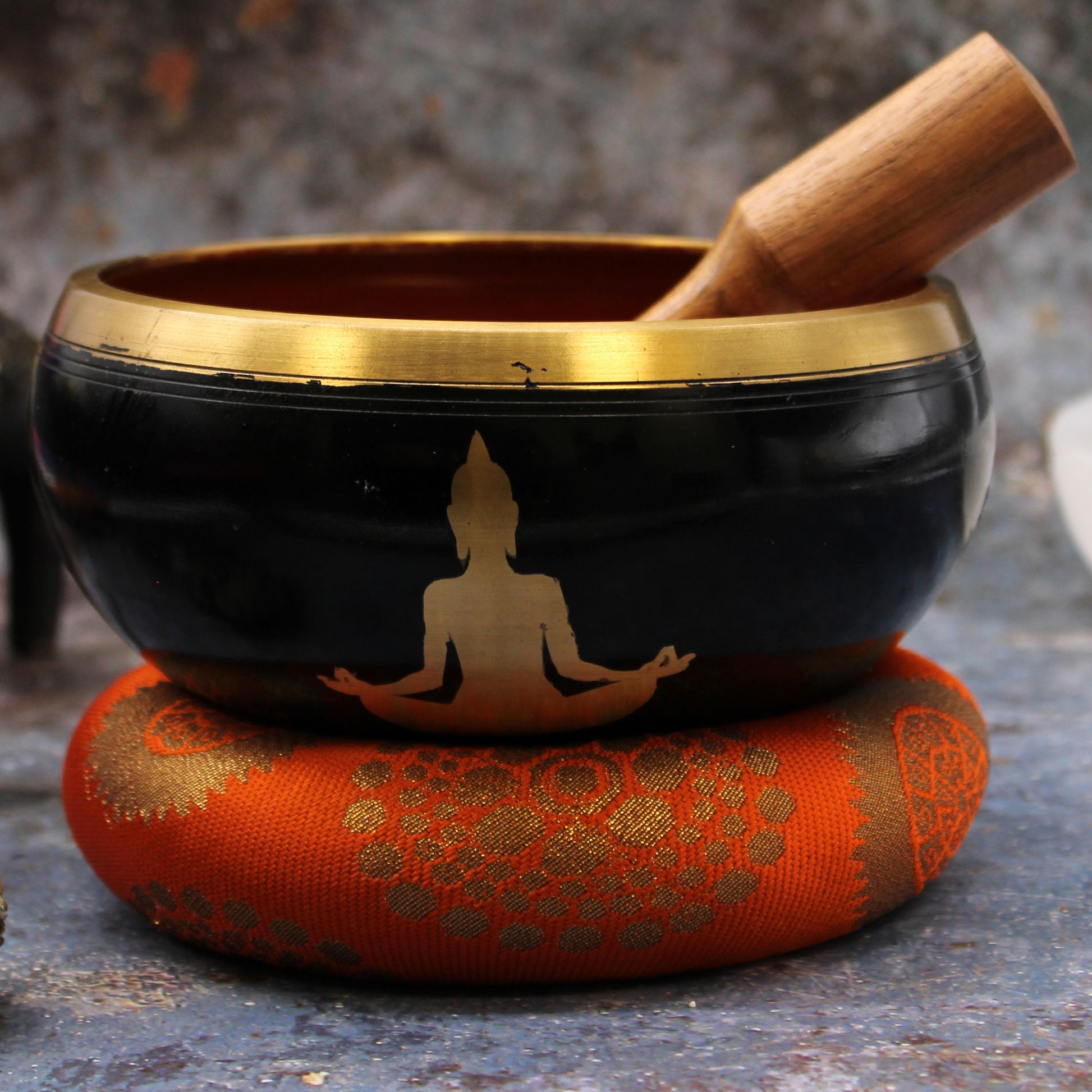 Tibetan singing Buddha bowl set