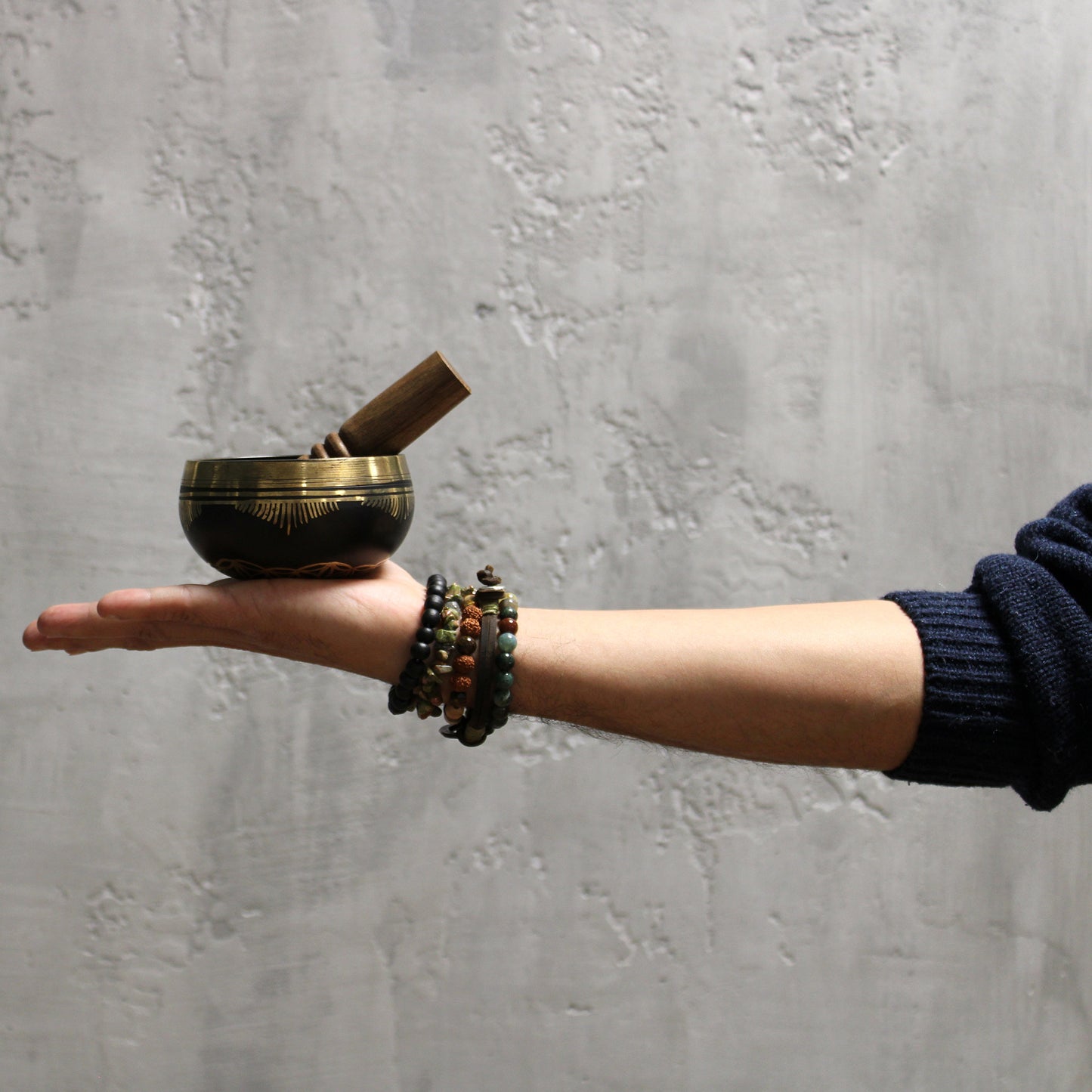 Tibetan singing bowl set