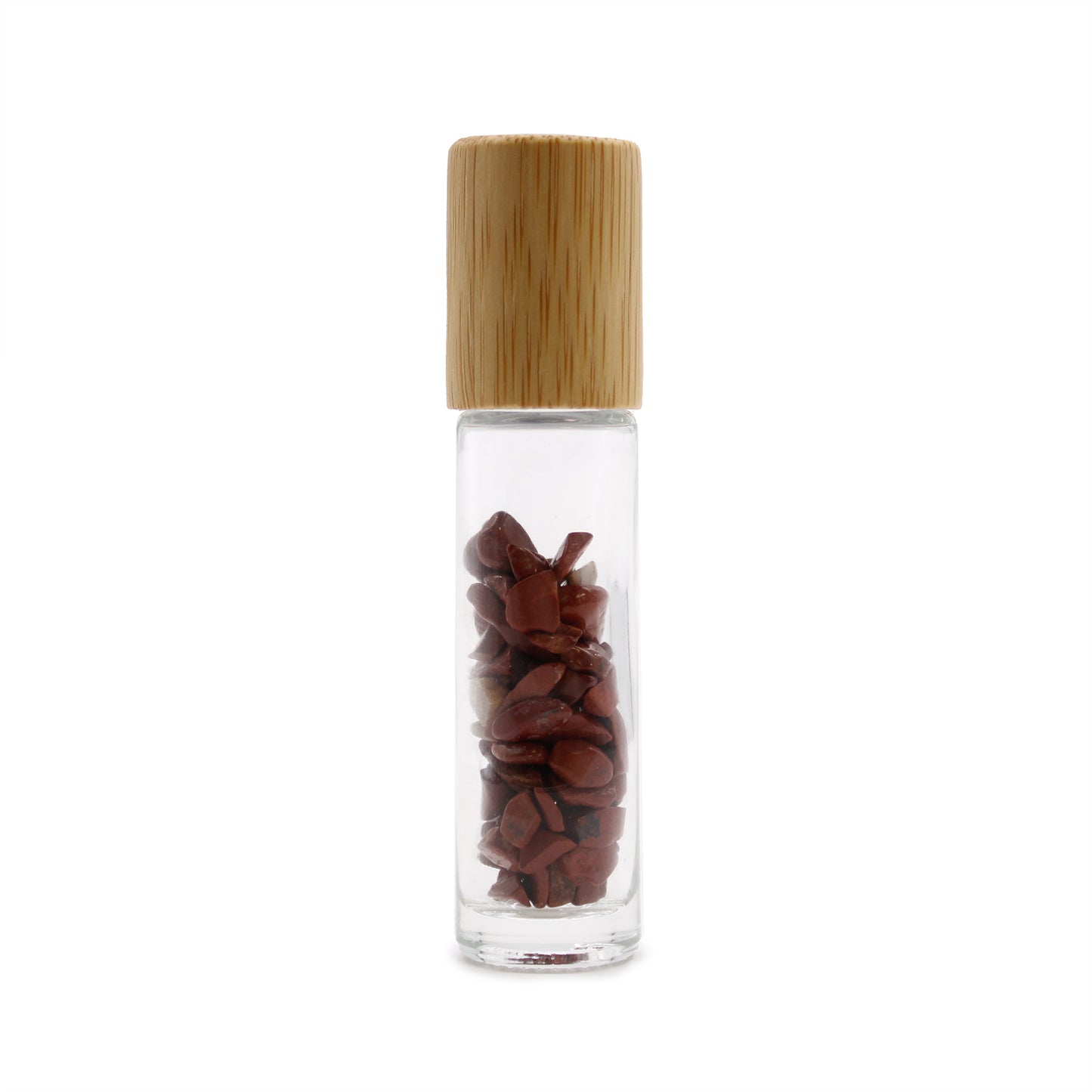 Gemstone Essential Oil Roller Bottle - Red Jasper - Starlit Wisdom