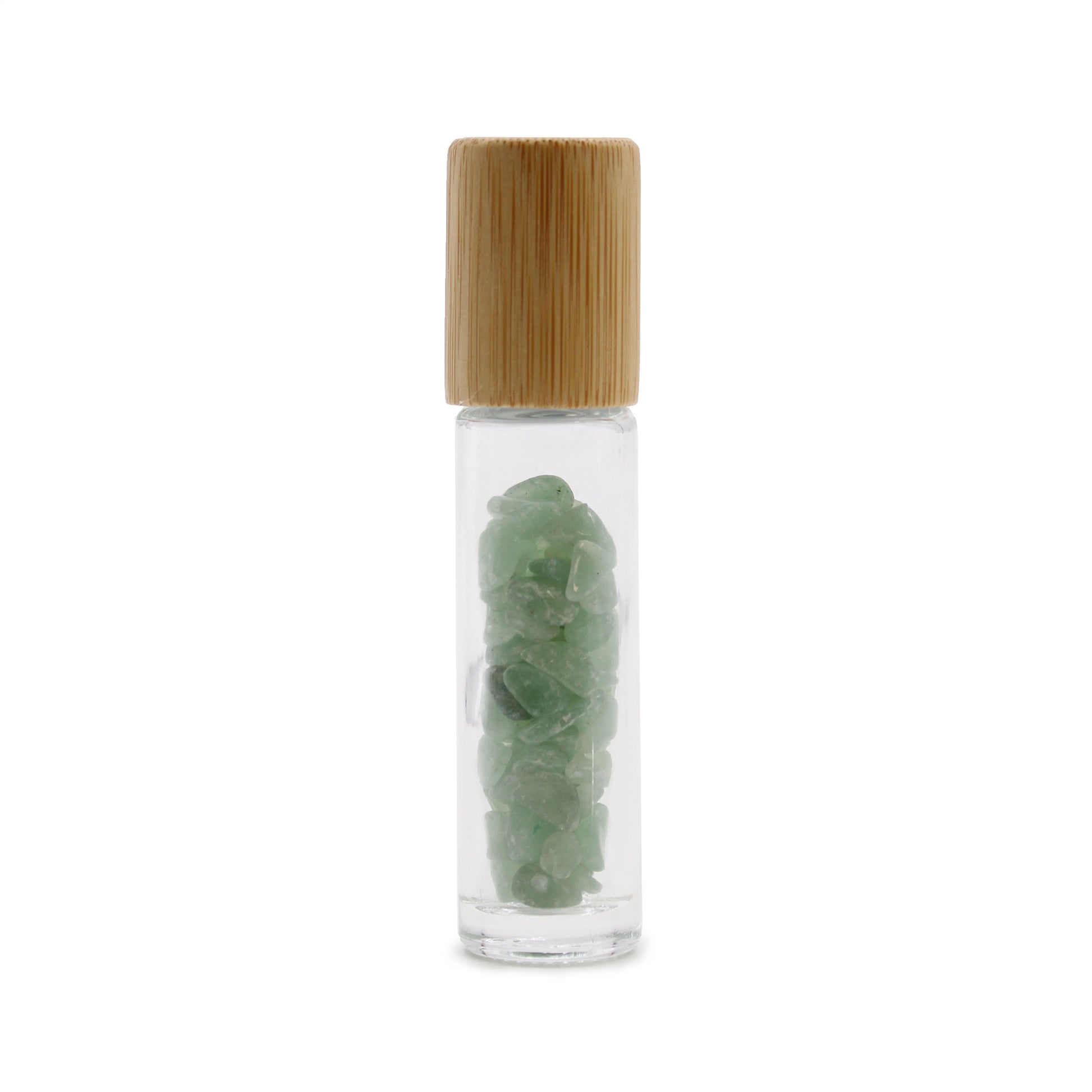 Gemstone Essential Oil Roller Bottle - Aventurine - Starlit Wisdom