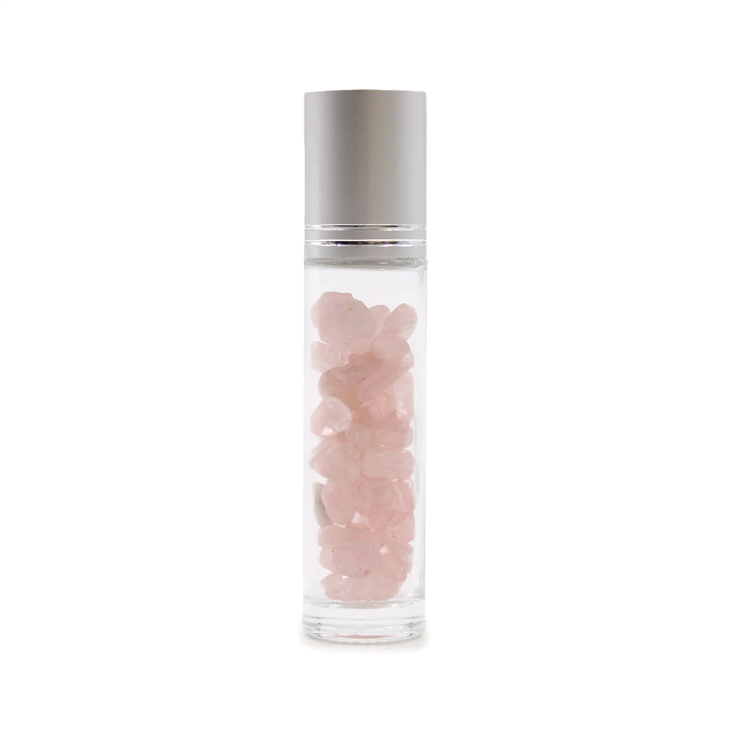 Gemstone Essential Oil Roller Bottle - Rose Quartz - Starlit Wisdom