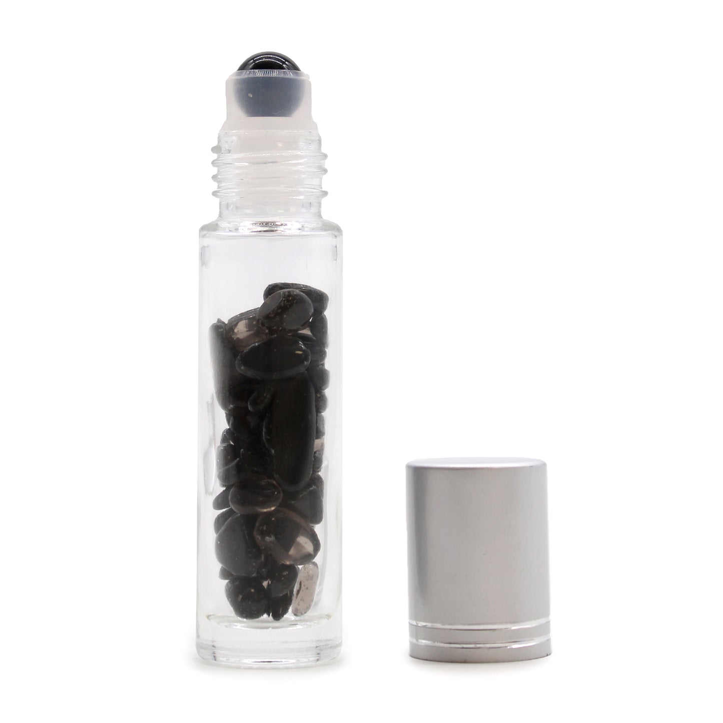 Gemstone Essential Oil Roller Bottle - Black Tourmaline - Starlit Wisdom