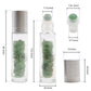 Gemstone Essential Oil Roller Bottle - Rock Quartz - Starlit Wisdom