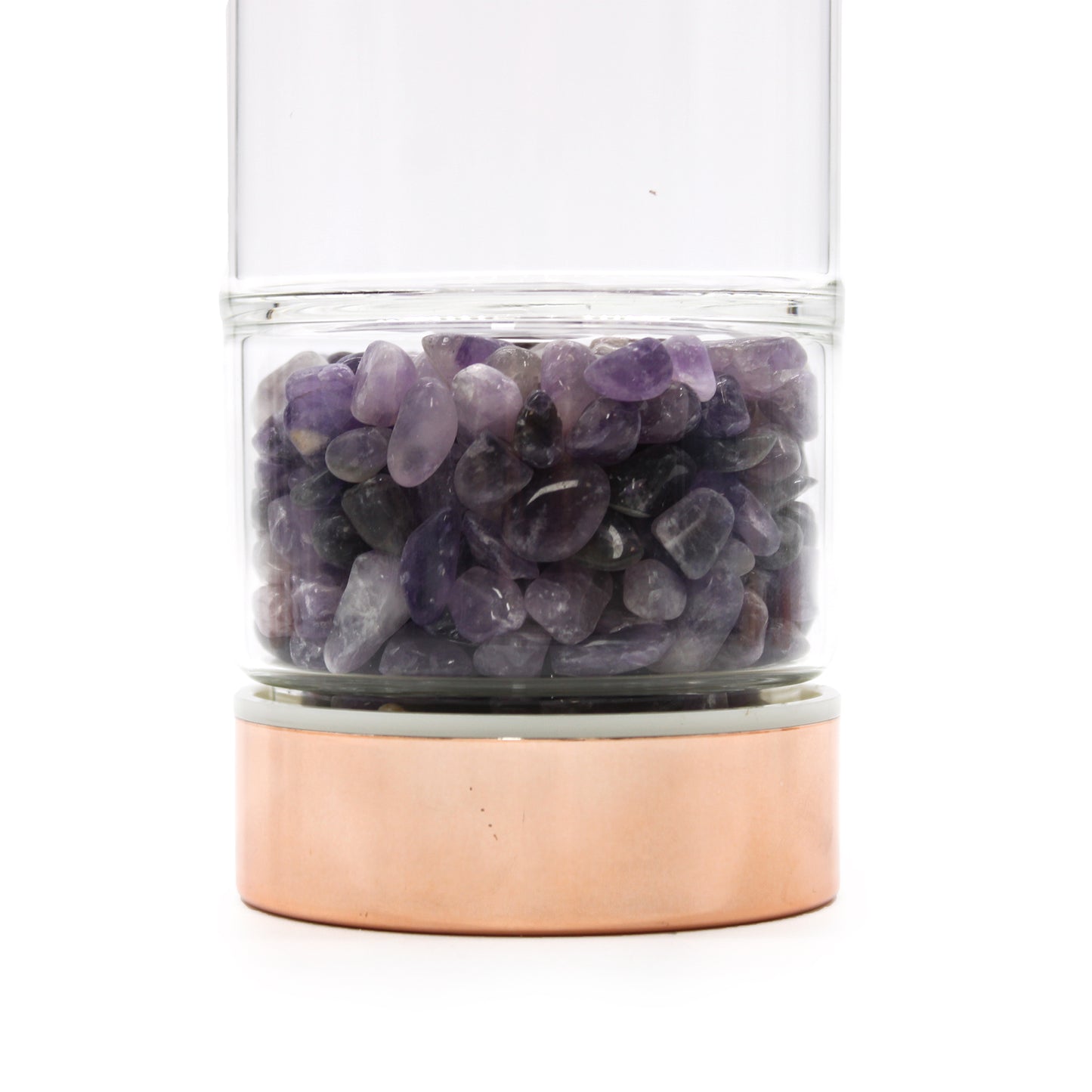 amethyst water glass bottle