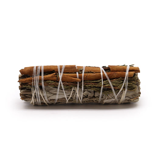 Smudge Stick - White Sage, Cedar and Cinnamon - Starlit Wisdom