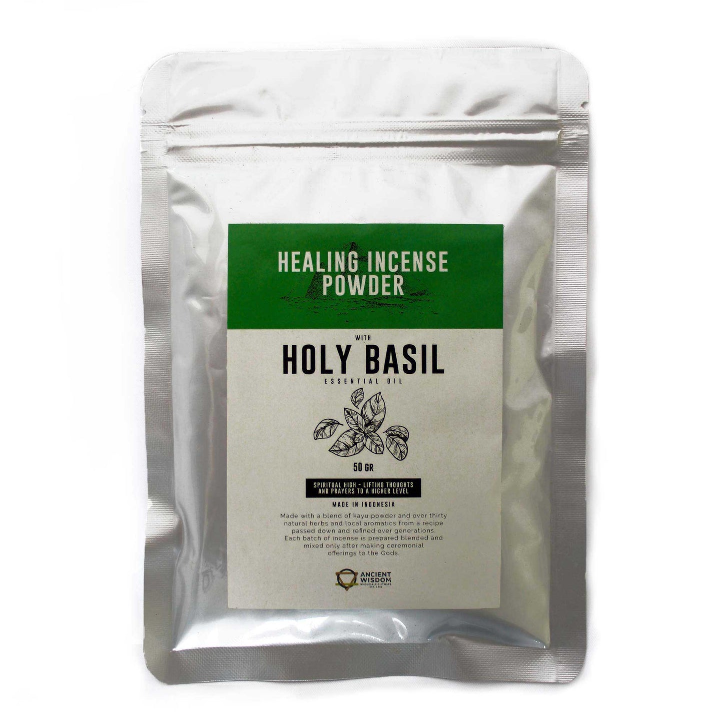 Healing Incense Powder - Holy Basil 50gm - Starlit Wisdom