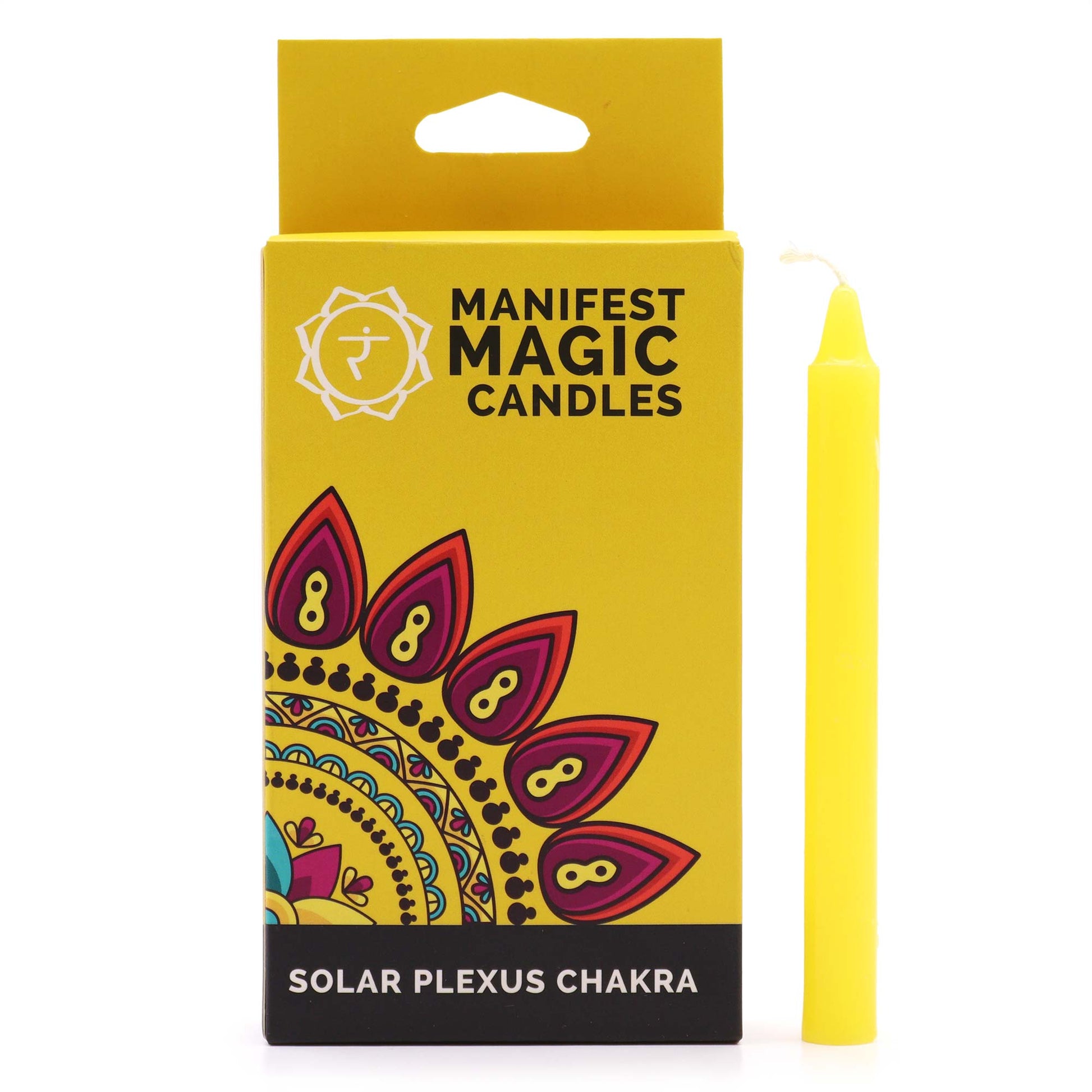 Manifest Magic Candles (pack of 12) - Yellow - Solar Plexus Chakra - Starlit Wisdom