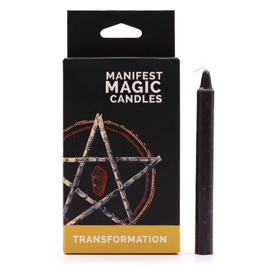 Manifest Magic Black Candles (pack of 12) - Transformation - Starlit Wisdom