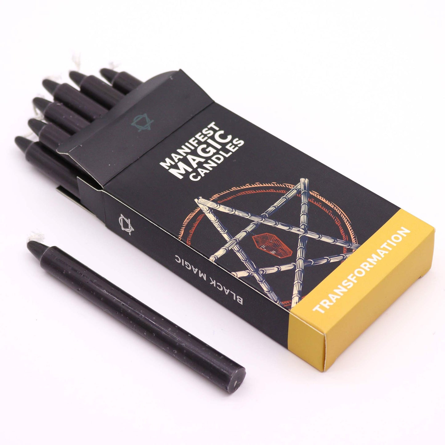 Manifest Magic Black Candles (pack of 12) - Transformation - Starlit Wisdom