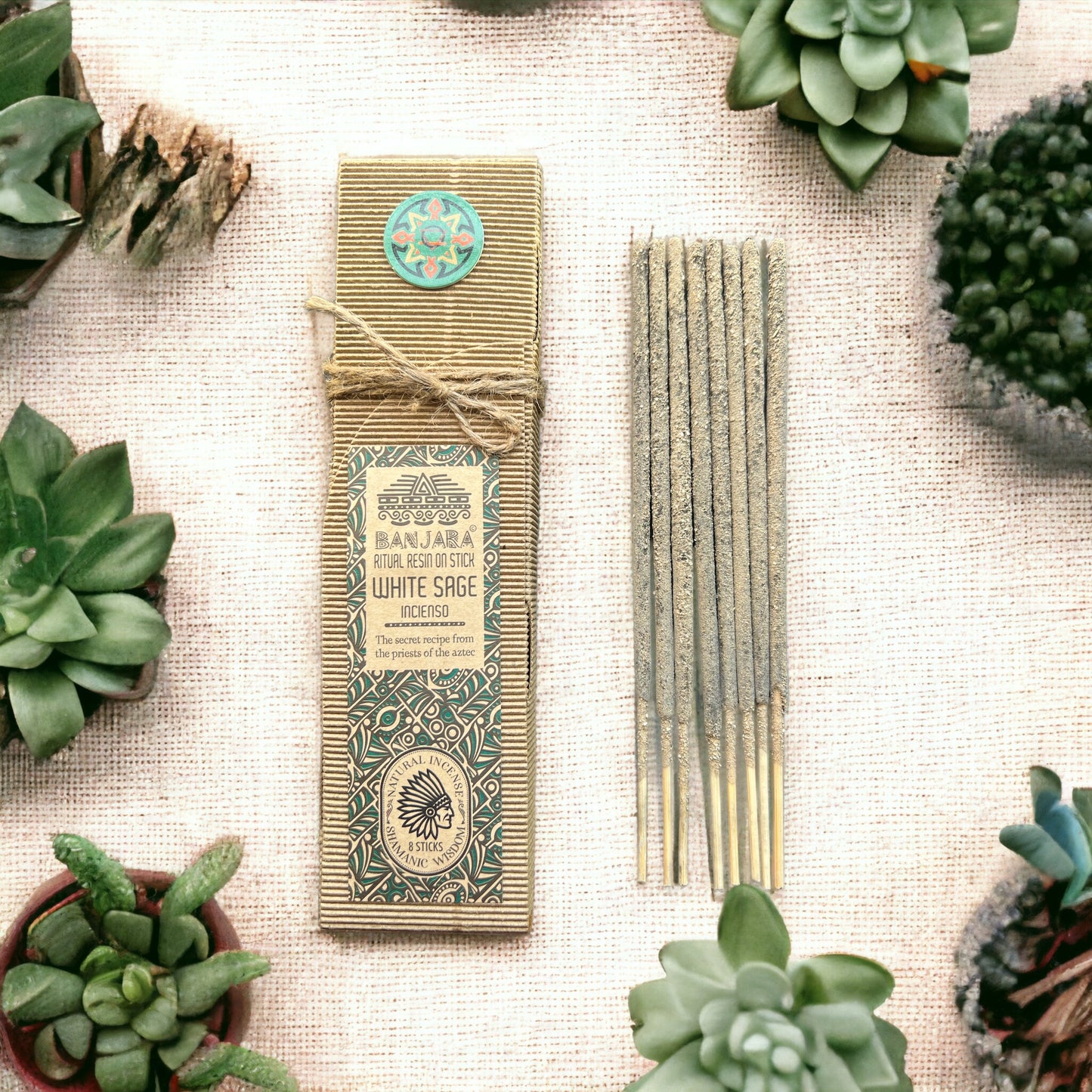 Ritual Resin on Stick - White Sage Incense - Starlit Wisdom