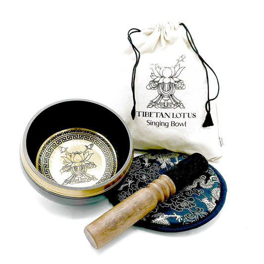 Tibetan Lotus Singing Bowl Set