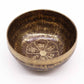 Tibetan singing bowl engraved with mantras