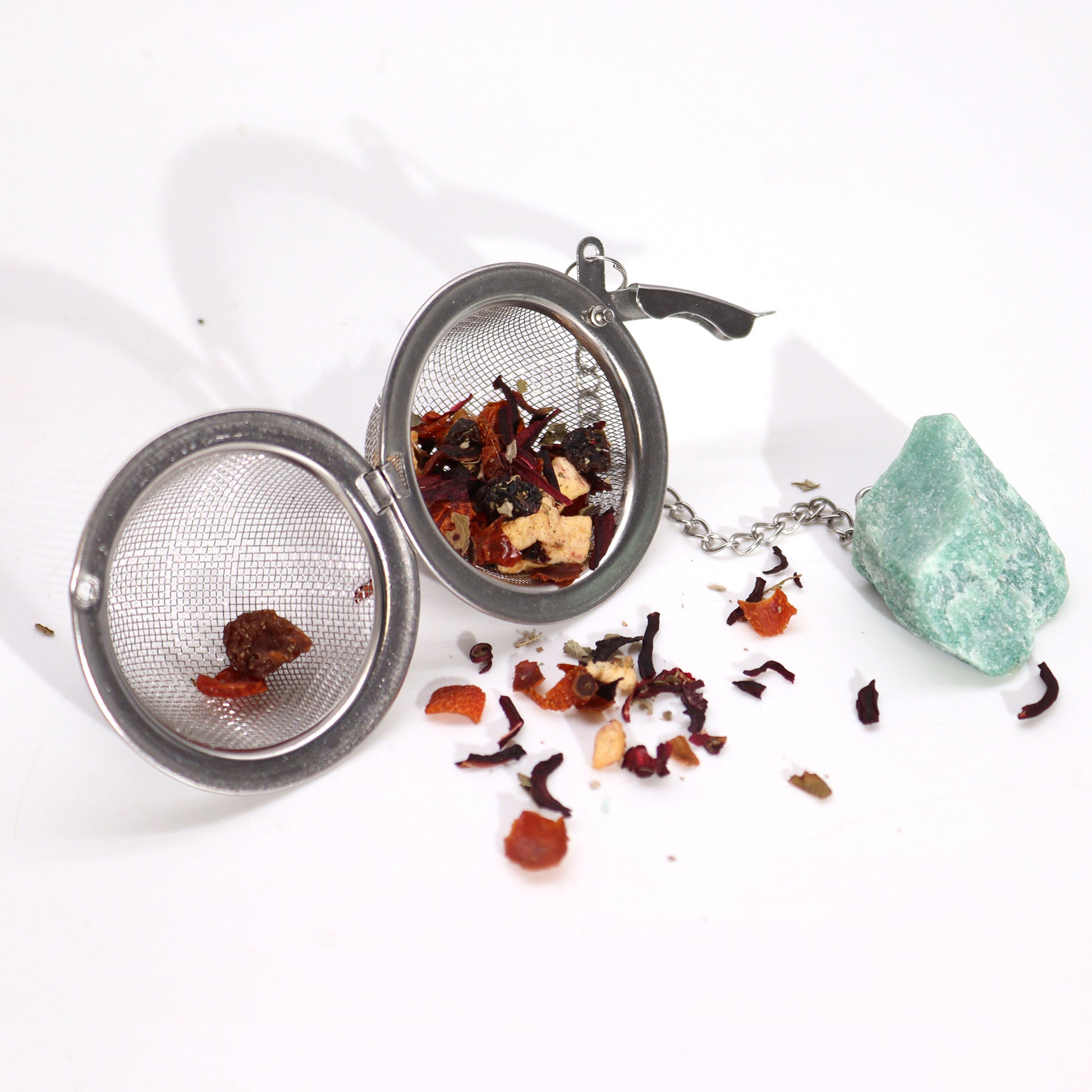 Amethyst Crystal Loose Tea Strainer - Serenity & Calm